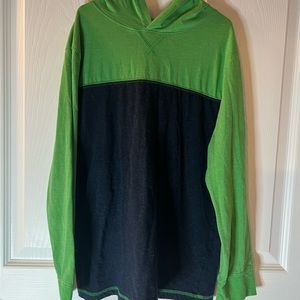 Arizona Blue and Green Long Sleeve Hoodie Shirt M 10/12